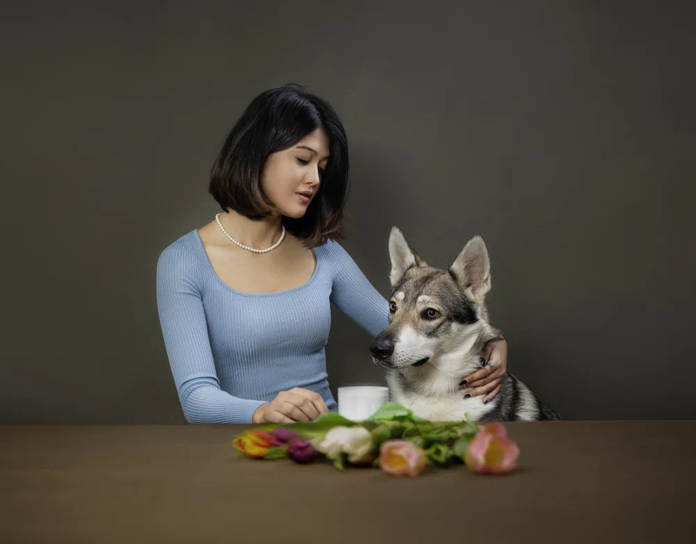Allmaier, Michael: the pretty woman with the wolf