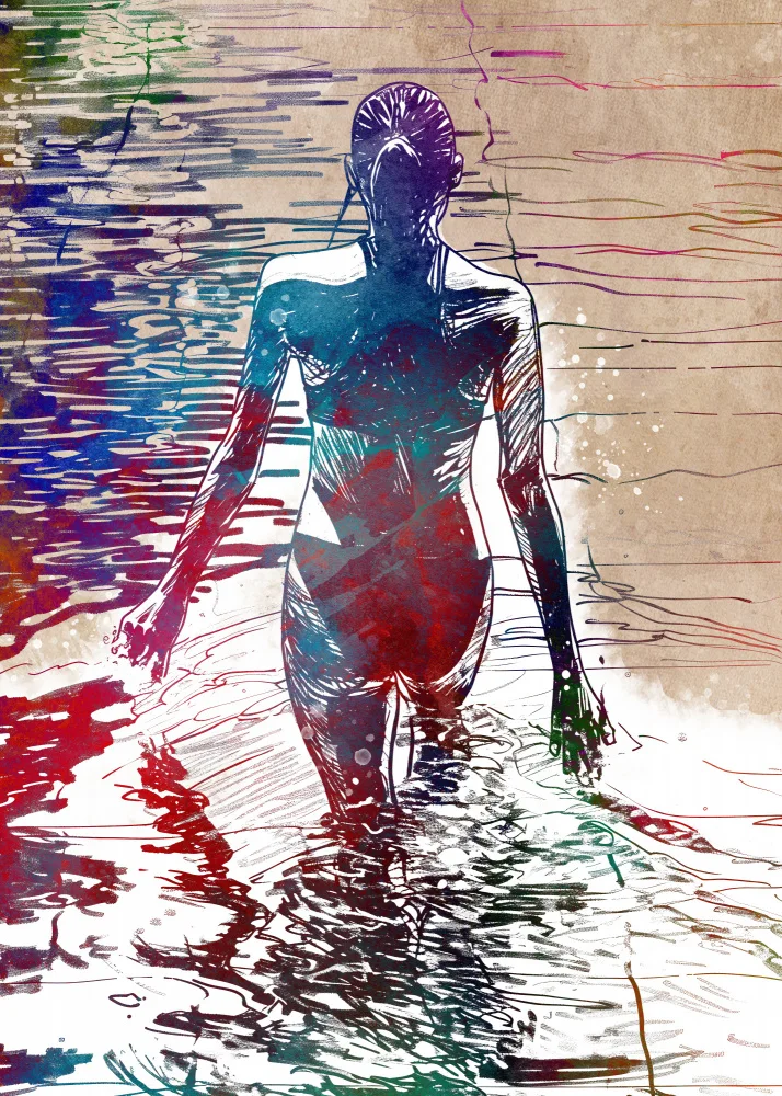 Jaszke, Justyna: Swimmer sport art #swimmer #sport