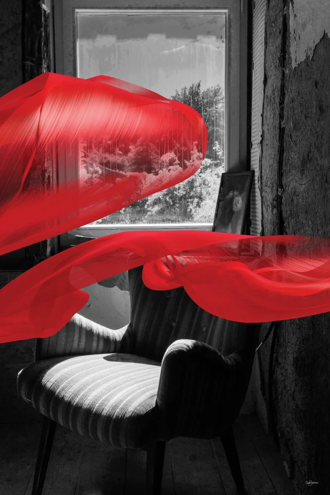 Skellern, Sue: Red Ribbon & Chair
