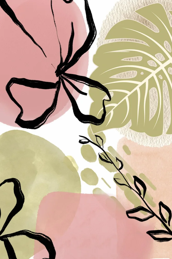 Moss, Ann Sally: Botanisches Grün N Pink 3