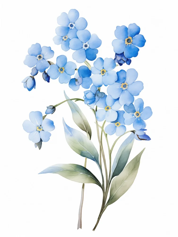 Lindstrom, Christine: Forget Me Not Flower 3