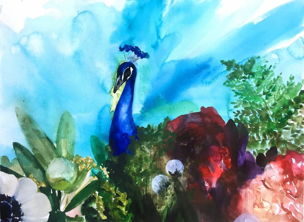 Lindstrom, Christine: Pfauengarten II
