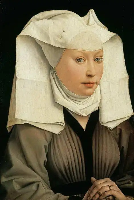 Weyden, Rogier van der: Portrét dámy s čepcem