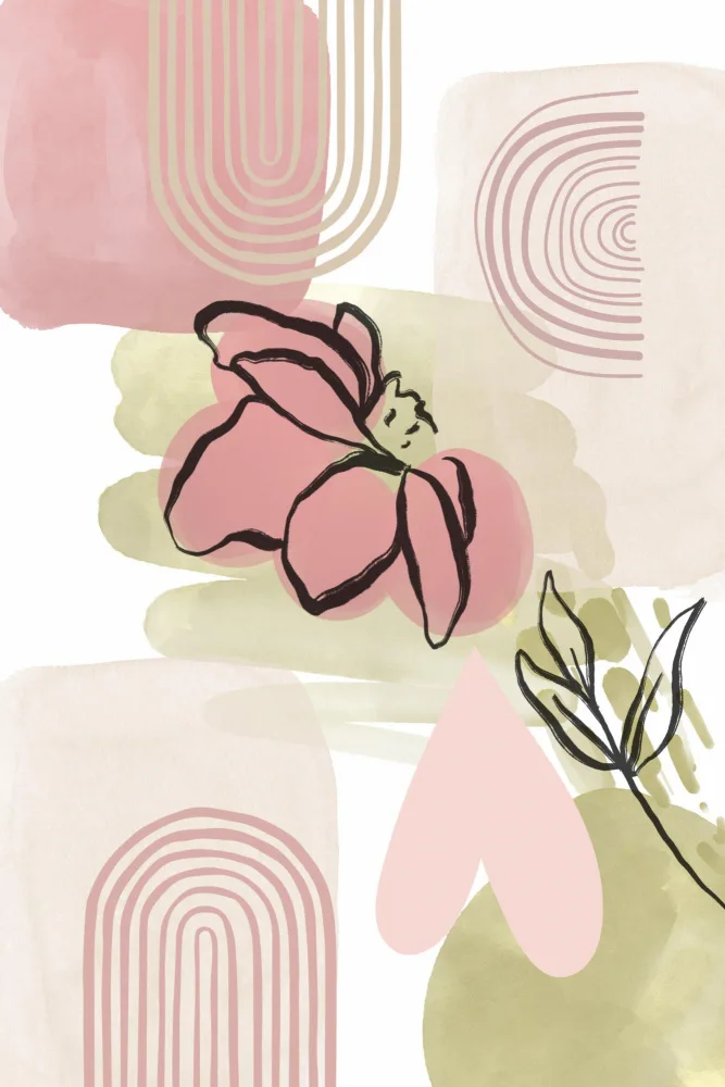 Moss, Ann Sally: Botanisches Rosa Grün 3