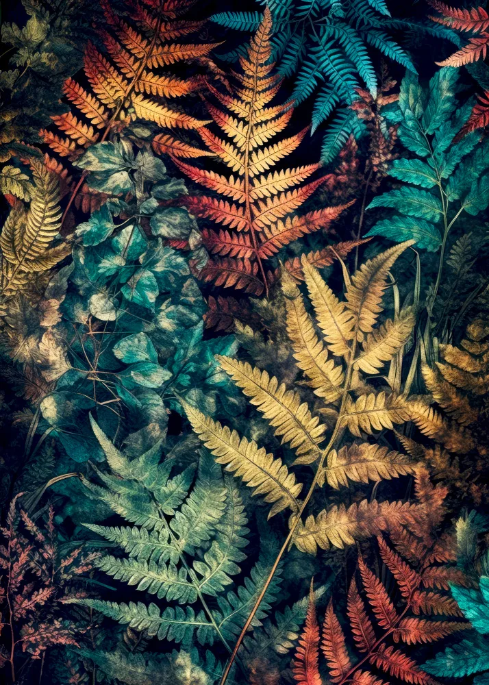 Jaszke, Justyna: Jardín vibrante y helechos 4