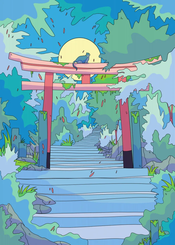 Wade, Stephen: The Cat and the Torii Gate
