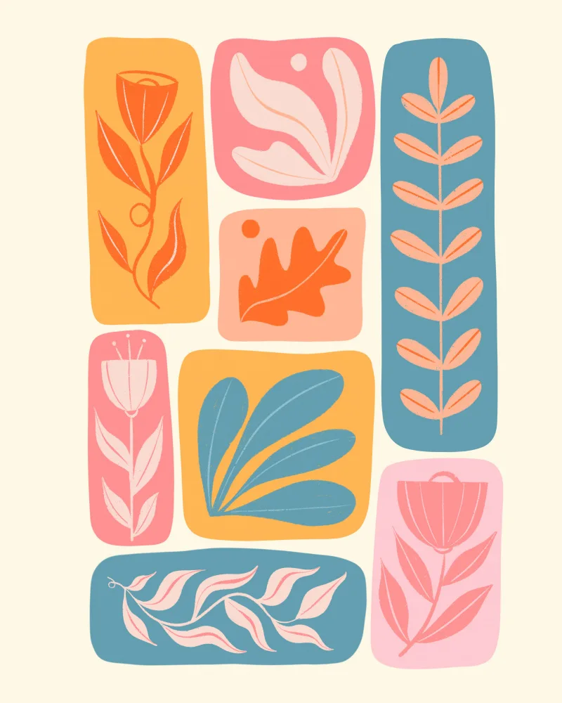 Donne, Melissa: Flores abstractas