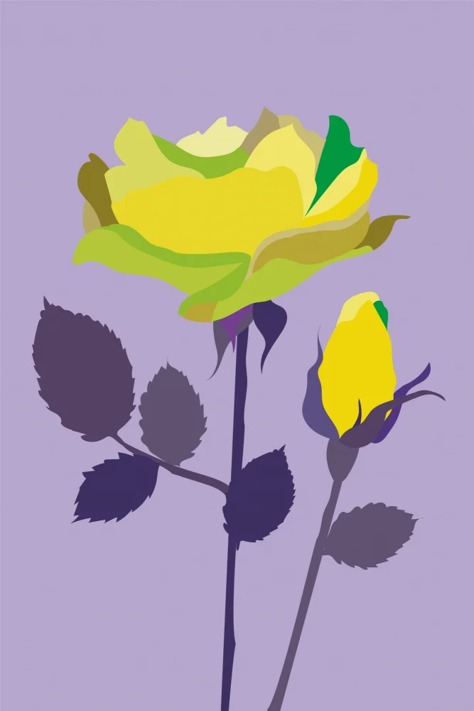 Gustafsson, Yvonne: Popart Rose II