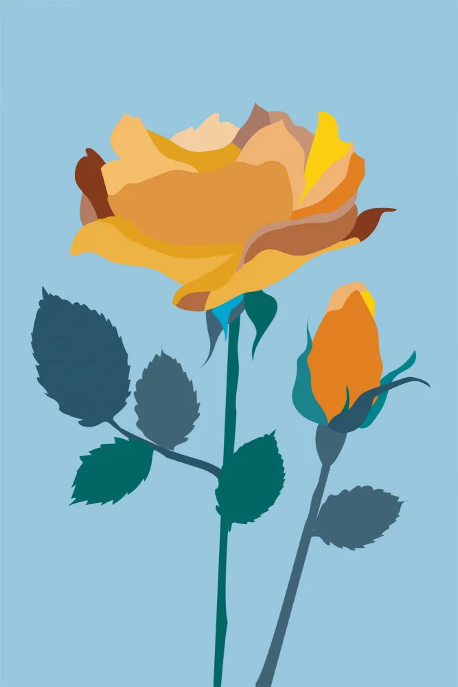 Gustafsson, Yvonne: Popart Rose III