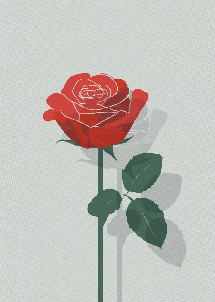 Magnusson, Andreas: Rose In Raster