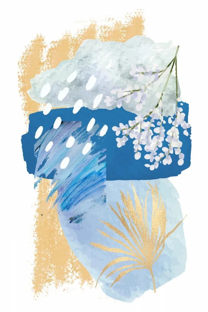Moss, Ann Sally: Blau und Gold 1