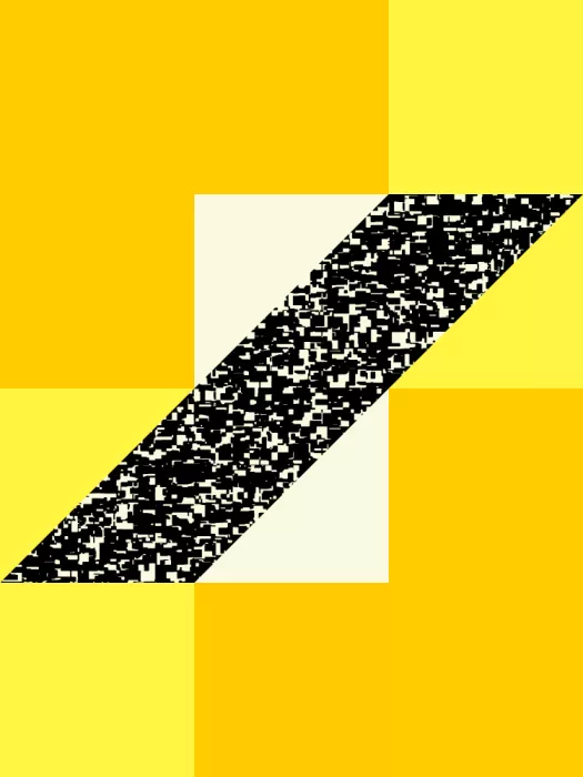 Strnad, Petr: Vibrantní žlutý geometrický pozadí