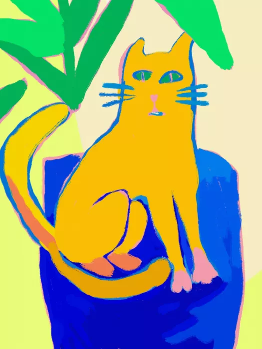 Dean, Little: Yellow Feline Delight