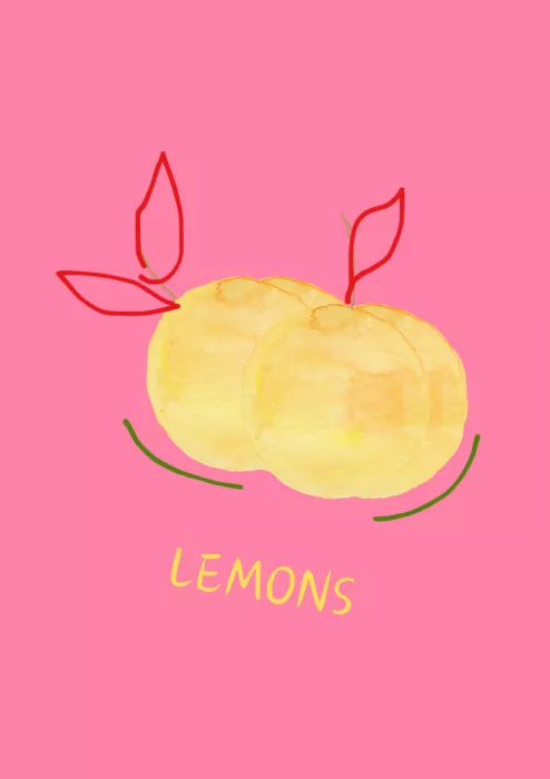 living, of ART: Citrony v růžové