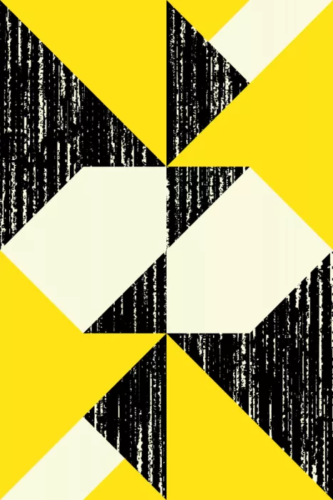 Strnad, Petr: Geometrické tvary s černou texturou