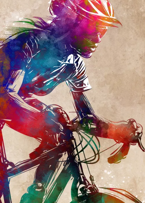 Jaszke, Justyna: Sport cycling art
