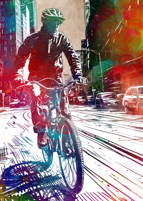 Jaszke, Justyna: Sport cycling art