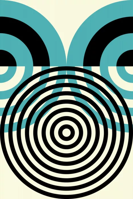 Strnad, Petr: Dynamische geometrische Muster mit konzentrischen Kreisen