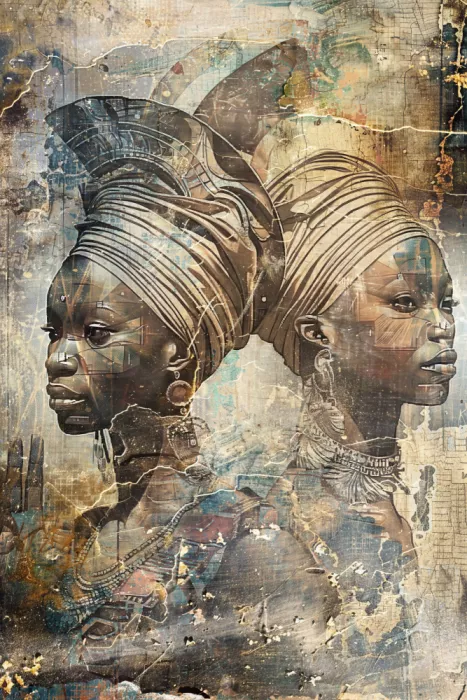 Kulik, Rafal: Afrikanisches ethnisches Kunstplakat 17