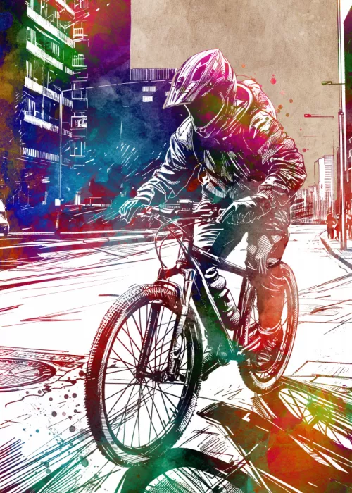 Jaszke, Justyna: Sport cycling art