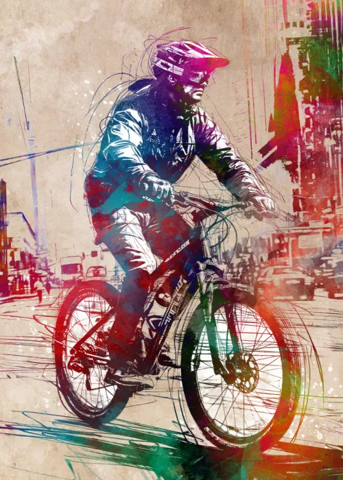 Jaszke, Justyna: Sport cycling art