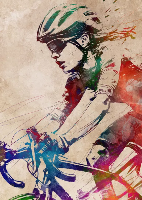 Jaszke, Justyna: Sport cycling art