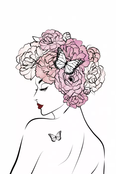 Martina: Ragazza Fiore Bianco