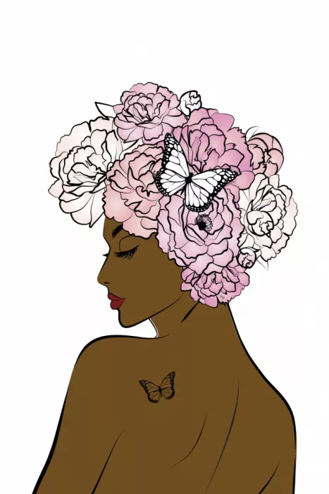Martina: Ragazza Fiore Scuro