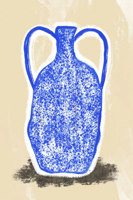 Martina: Gran jarrón azul
