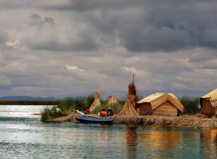 Pizzocaro, Giorgio: Sonnenuntergang am Titicaca-See