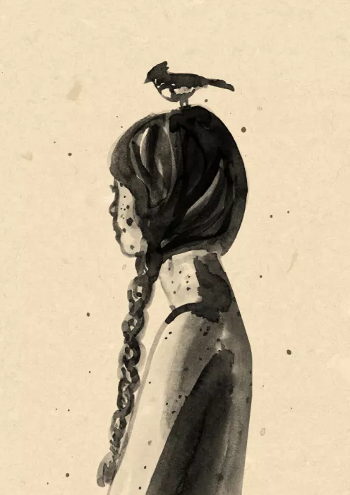 Oltmanns, Raissa: Ragazza con uccello