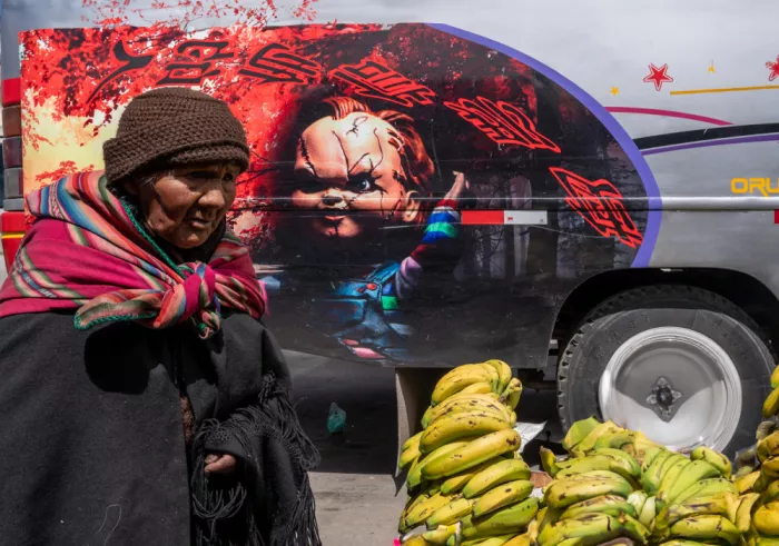 Spector, Corinne: Día de mercado en Bolivia