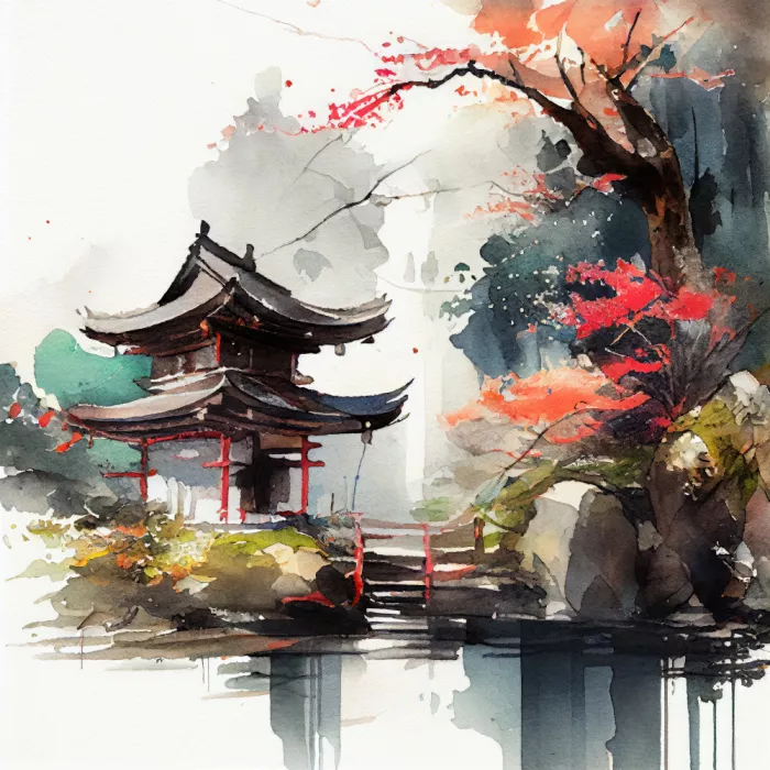 Jaszke, Justyna: Japan World Watercolor Painting (3)
