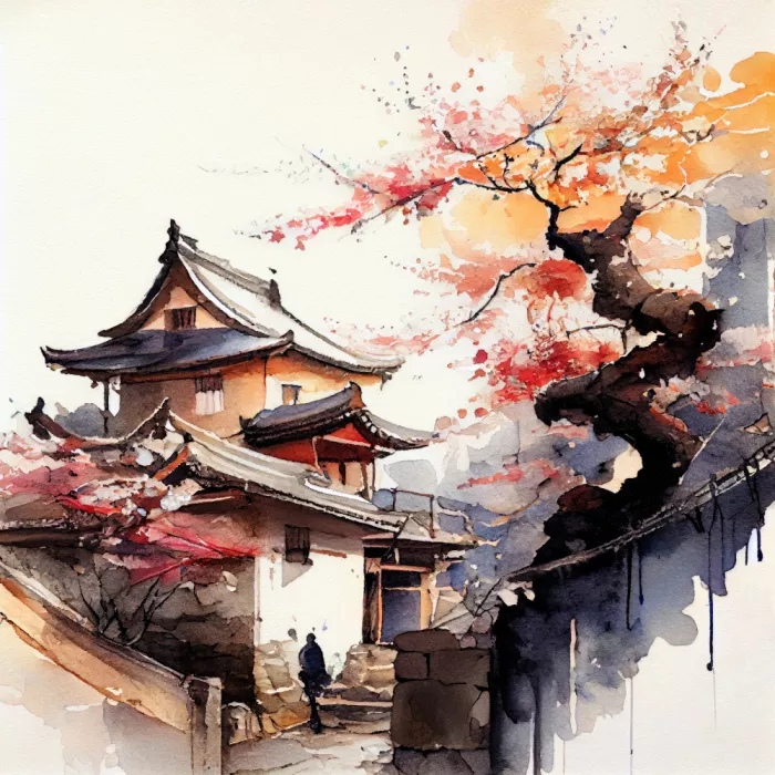 Jaszke, Justyna: Japan World Watercolor Painting (5)