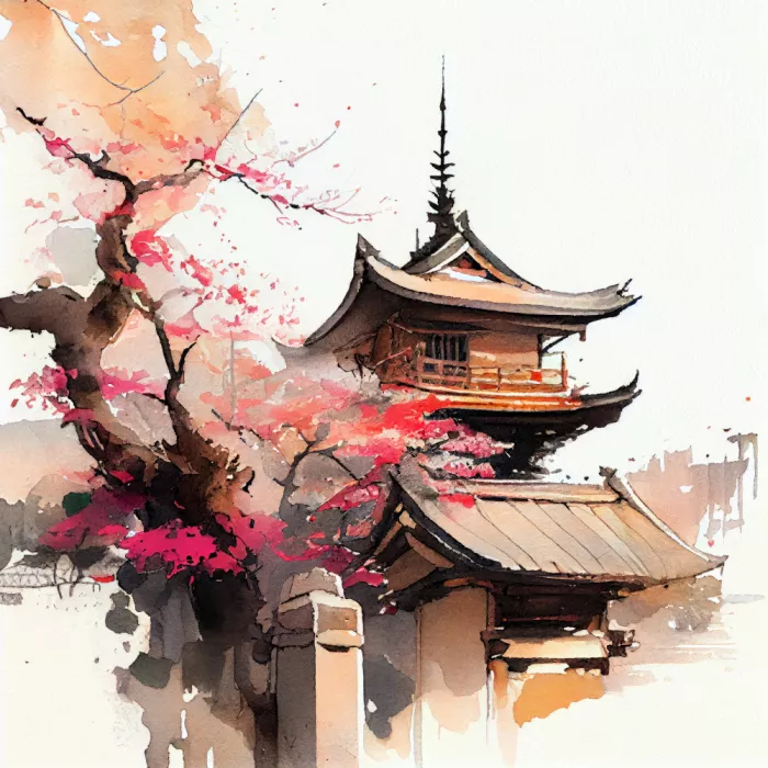 Jaszke, Justyna: Japón Pintura de acuarela mundial (8)