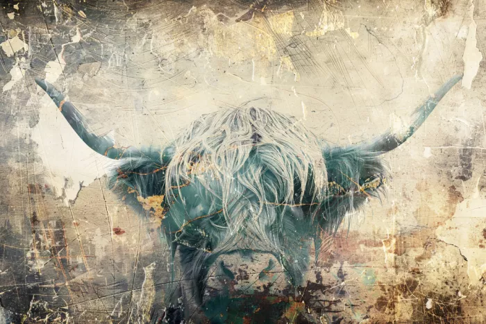 Kulik, Rafal: Cow Highland Illustration Art 02