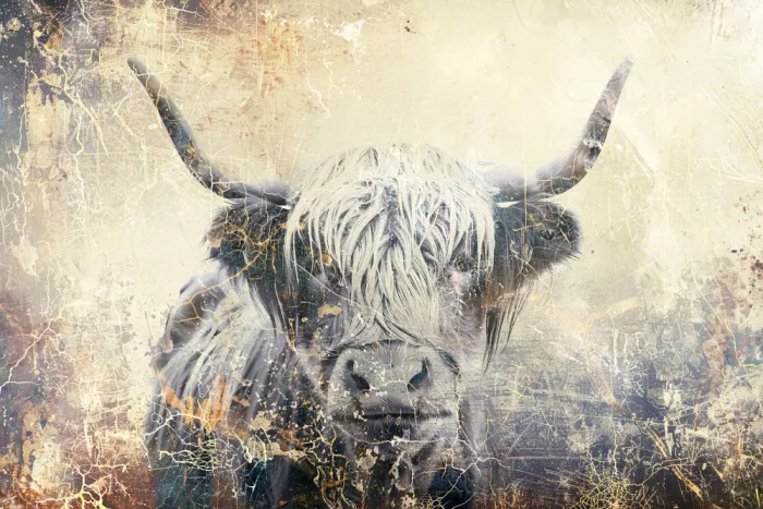 Kulik, Rafal: Illustrazione Arte Mucca Highland 04