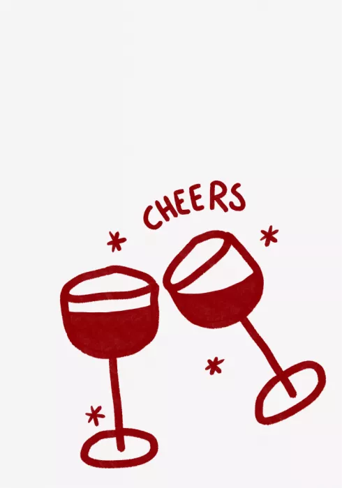 Fritsch, Athene: Celebrazione con calice di vino