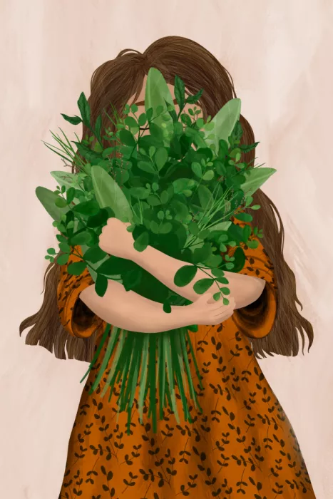 EMELIEmaria: Jeune fille au bouquet