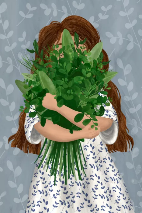 EMELIEmaria: Jeune fille au bouquet