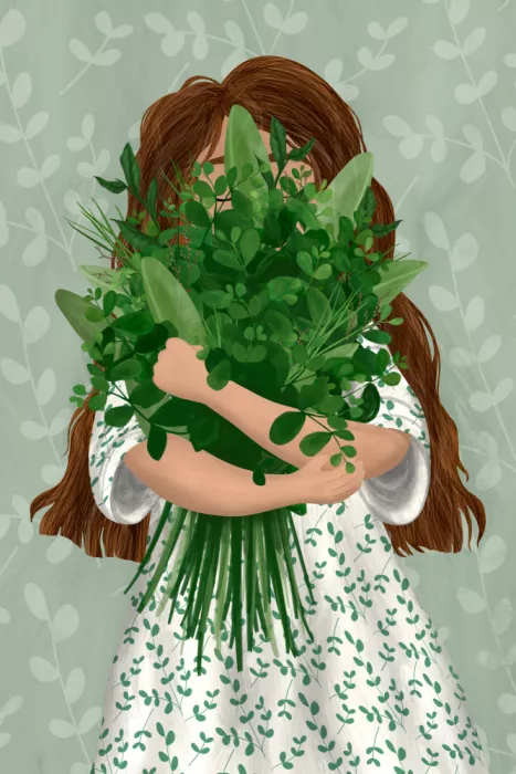 EMELIEmaria: Jeune fille au bouquet