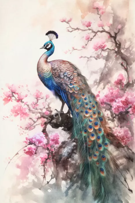 Haase, Andrea: Pavone Chinoiserie II