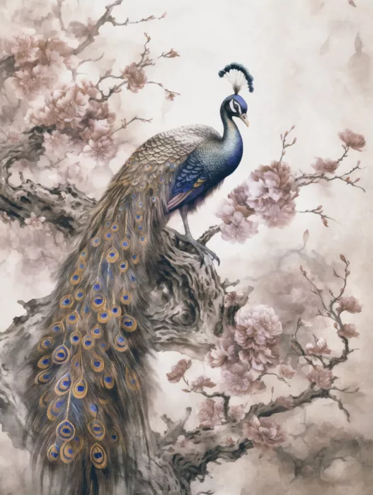 Haase, Andrea: Pavone Chinoiserie Blu Beige