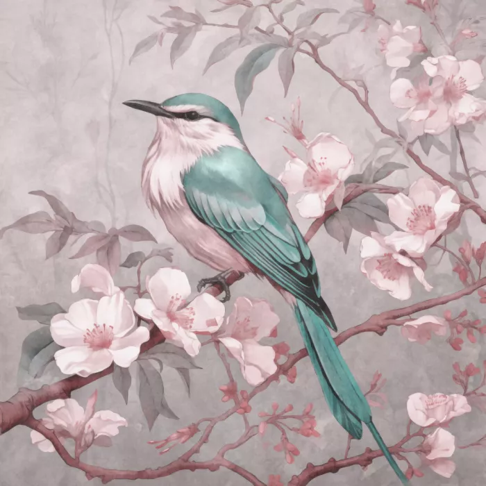 Haase, Andrea: Chinoiserie Uccello Vibrazioni Primaverili 003