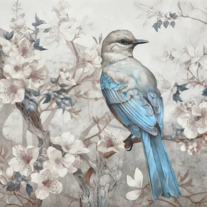 Haase, Andrea: Chinoiserie Vogel Frühlingsstimmung 002
