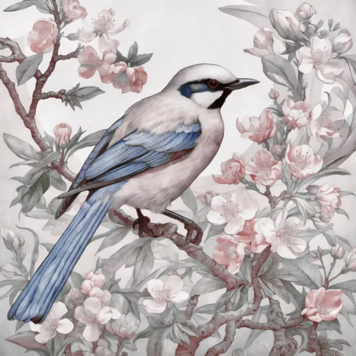 Haase, Andrea: Chinoiserie Pták Jarní Vibrace 001