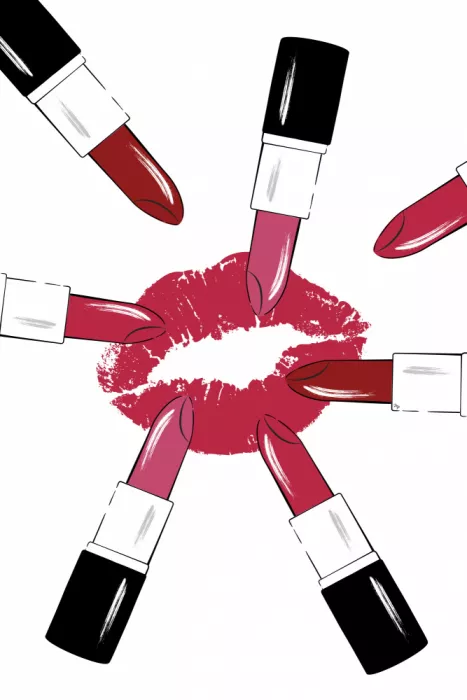 Martina: Seis lápices de labios coloridos