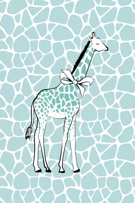 Martina: Girafe stylisée avec un ruban