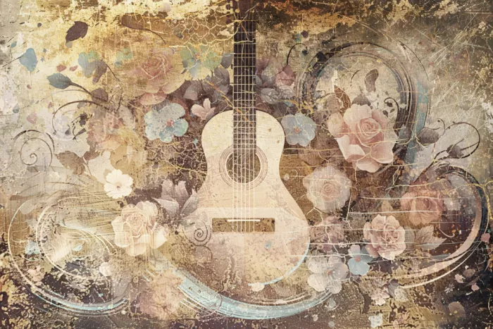 Kulik, Rafal: Musikkunstillustration 03 Gitarre