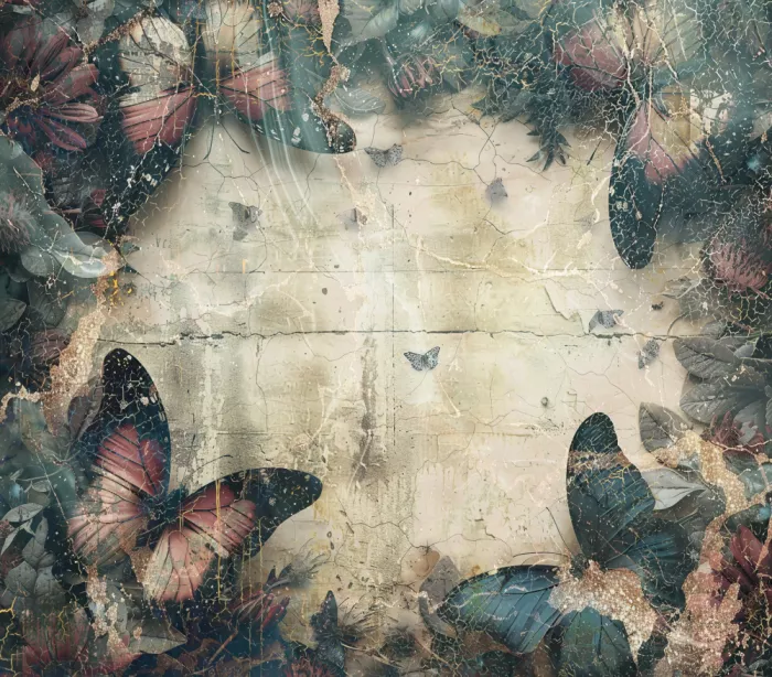 Kulik, Rafal: Schmetterling Vintage Art Illustration 02